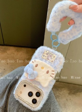 抖音同款oppoA3pro/A5/A2m毛绒k12s/A58x凯蒂猫手机壳OPPOFindx9/7/8/6豹纹OPPO Reno15/13/12/11/14软A6红色