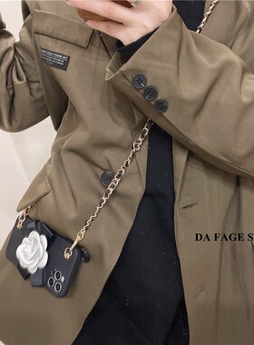 小红书Civi5pro/4/3斜跨手机壳Turbo4Pro/3适用12s山茶花小米15/13Ultra/k90/K80/k70红米Note14/13pro+萌12