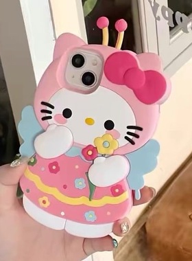 ins同款gt5/v70s/gt3蜜蜂gt7/V30t卡通v60/OPPO真我gtneo7/6se凯蒂猫手机壳realme14/12/13/10s/V13v11少女心
