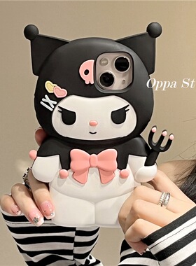 黑色库洛米t2x卡通vivo y76s手机壳11适用IQOO12pro+11s/10可爱VIVO IQOONEO9s pro/iqooz9/z8/Z7x/z6保护套