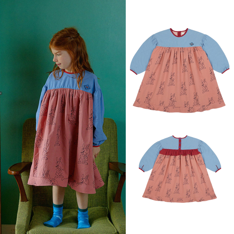 RANKSOMEA字复古连衣裙