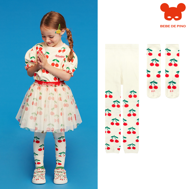 BEBEDEPINO樱桃打底裤袜子