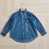 货 男童女童柔软翻领休闲衬衣薄款 春秋季 衬衫 外套 儿童牛仔长袖 元