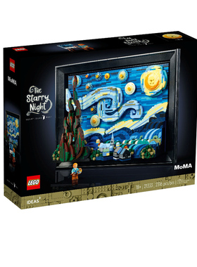 LEGO乐高21333梵高星空月夜拼装益智积木玩具模型正品送礼收藏