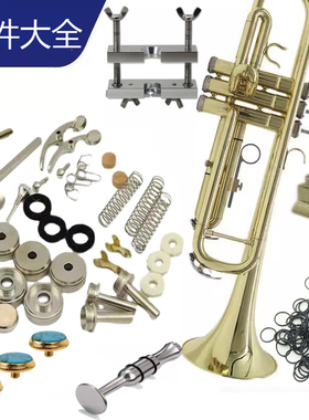 降B小号乐器配件大全通用 键子放水阀 弹簧托 按键扣螺丝上下盖