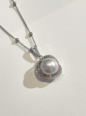 淡水珍珠简约短款项链时尚高级感