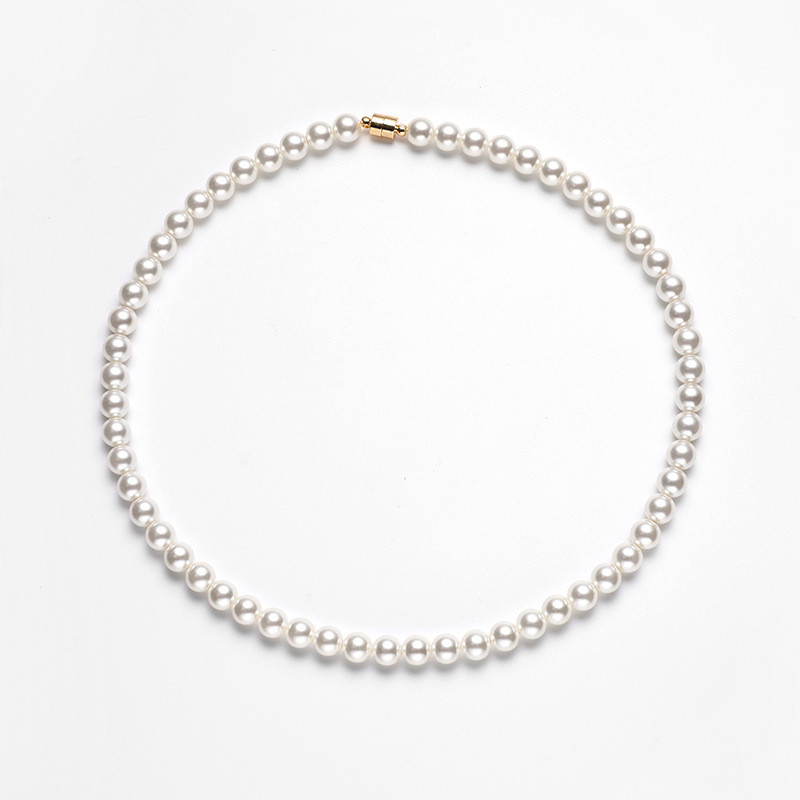 施家珍珠项链手串耳钉三件套轻奢