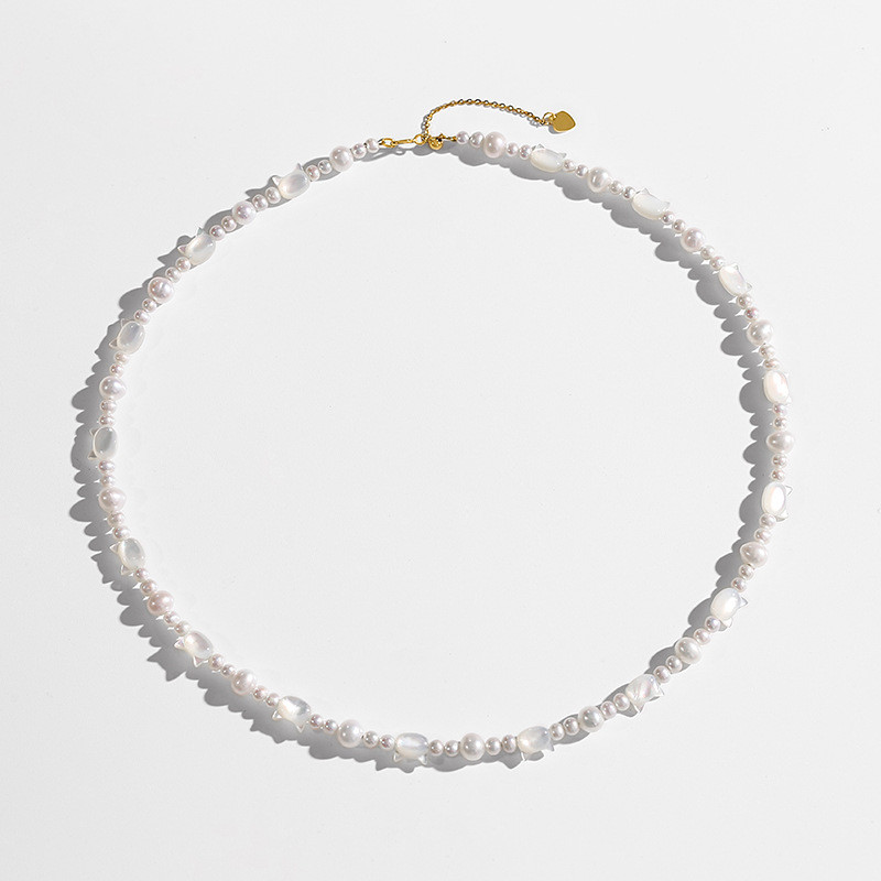 925银淡水珍珠短款项链时尚简约