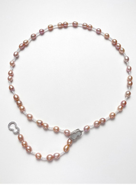 可调节葫芦设计珍珠项链优雅个性