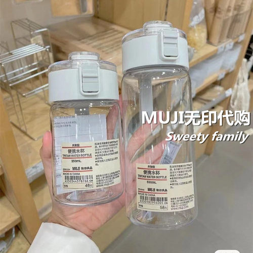 现货包邮MUJI无印良品水杯子共聚酯便携塑料随手水壶冷热咖啡泡茶 - 封面