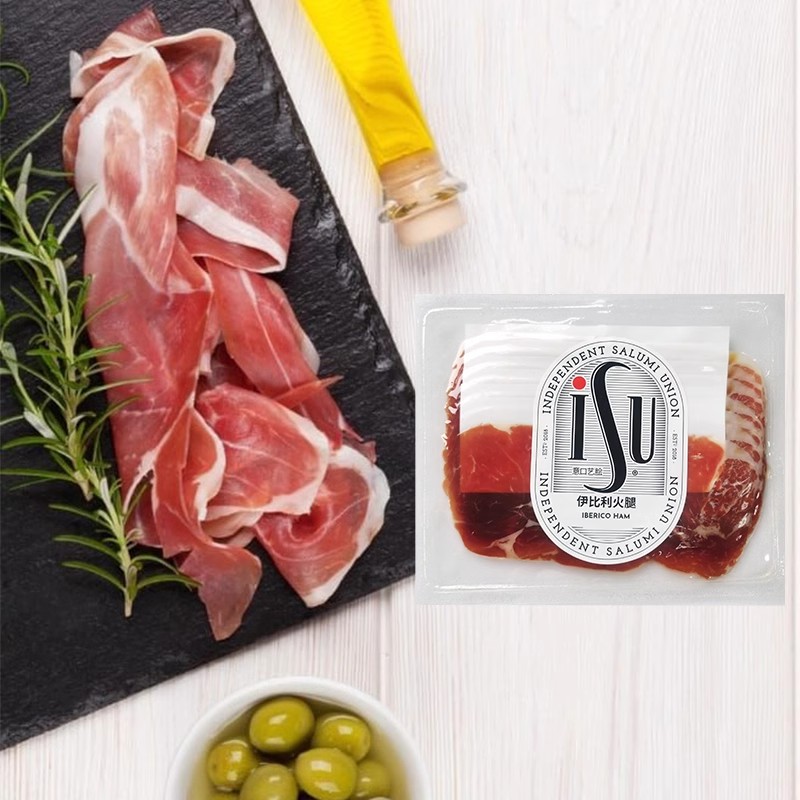 意华Jamon Iberico Ham西班牙伊比利火腿切片 火腿片100g冷盘即食 粮油调味/速食/干货/烘焙 火腿/即食火腿/加工火腿 原图主图