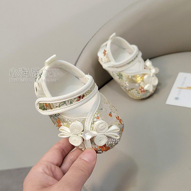 婴儿鞋春秋夏款6-12个月女宝宝软底国风汉服公主鞋软底透气学步鞋,童鞋/婴儿鞋/亲子鞋,婴儿步前鞋/袜鞋,淘宝优惠券,粉丝福利购,淘宝优惠卷