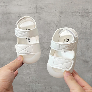 夏季 婴儿凉鞋 韩版 2周岁女宝宝男小童透气学步鞋 包头软底防滑0
