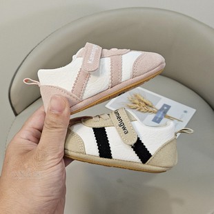 拼色休闲软胶底学步鞋 89个月男女宝宝运动鞋 春秋婴幼儿0一1岁3