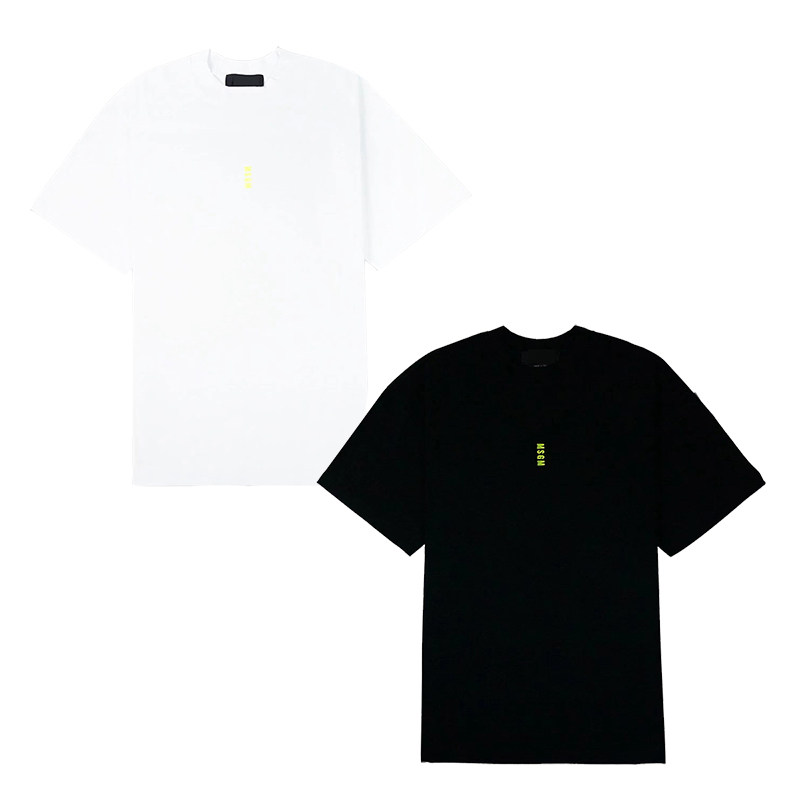 日系mm经典迷你字母logo竖刺绣纯棉t恤女夏休闲简约中性bf圆领tee