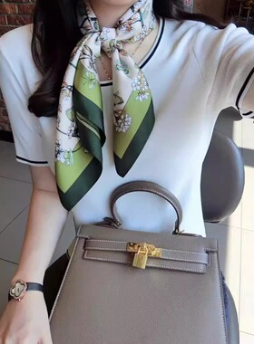 【70方巾】微瑕疵 100%桑蚕丝丝巾素绉缎12姆米65*65中方巾女围巾