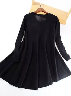 晓晓  外贸J003 好品质多季节好穿 小众设计款 羊毛连衣裙~A3429