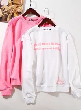 6折清  外贸女 J004 可做亲子喔 棉质圆领卫衣 清新百搭款~A2630