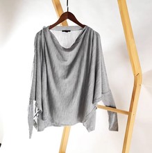 晓 外贸女 J003 气场十足 蝙蝠袖 宽大廓形 全羊毛针织开衫~A3373