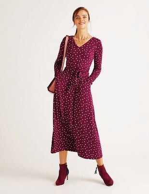 外贸女装BD波点连衣裙