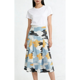 3849 J007彩色镂空特别工艺针织半身裙 晓晓衣铺 外贸女纯原正品