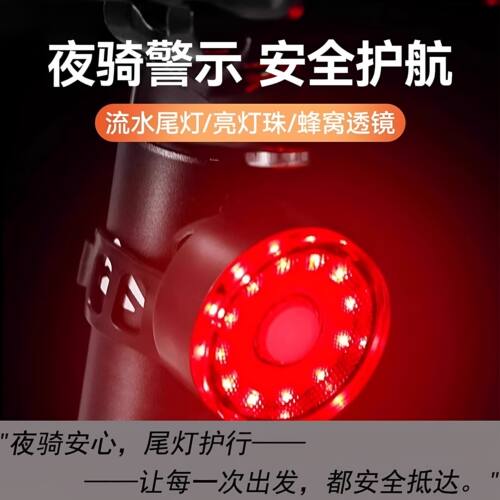 【夏日特惠】自行车夜骑尾灯