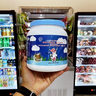 莫夏牌欢乐牛营养高钙奶粉全脂无蔗糖学生中老牛桶装1000g