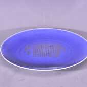 大唐天目山松柴烧制窑变霁蓝釉般若波罗蜜撕经图茶盘