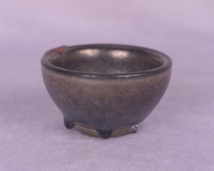 大唐鲁山乌金窑变白斑花釉油滴罗斯柴尔德火漆印天目山酒杯茶杯