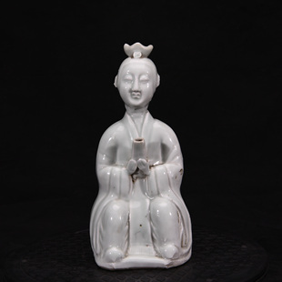 大宋湖田窑影青釉道士诵经壶