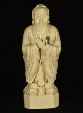 大明万历年德化何朝宗印孔子造像
