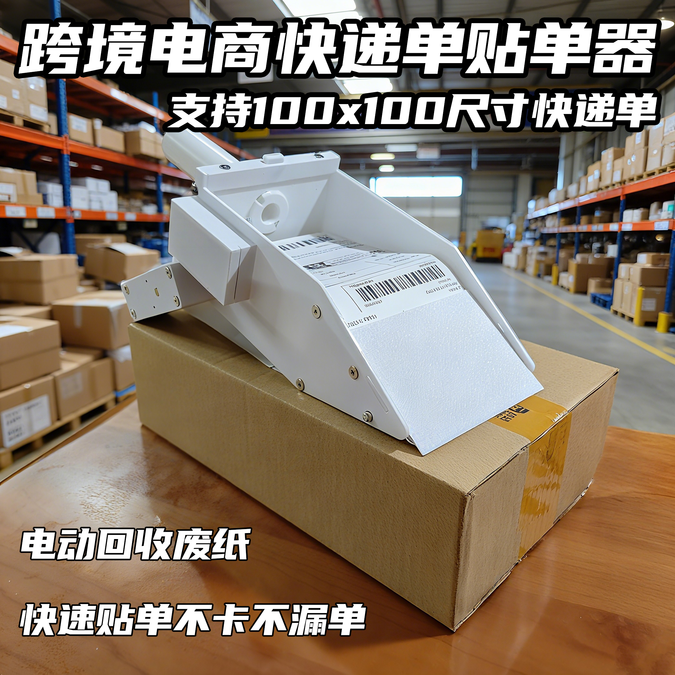 手持快递单贴单机器快递打包贴标机一联快递单贴单器跨境贴单器