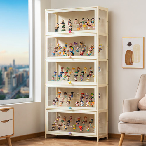 手办柜展示柜家用防尘亚克力透明玩具模型柜盲盒潮玩玩具陈列柜子