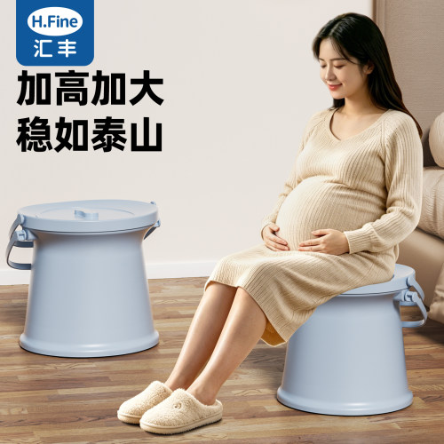 老人孕妇家用床边移动坐便器