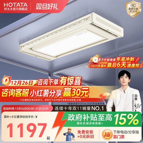 好太太电动晾衣架超薄隐形家用阳台升降智能晾衣杆