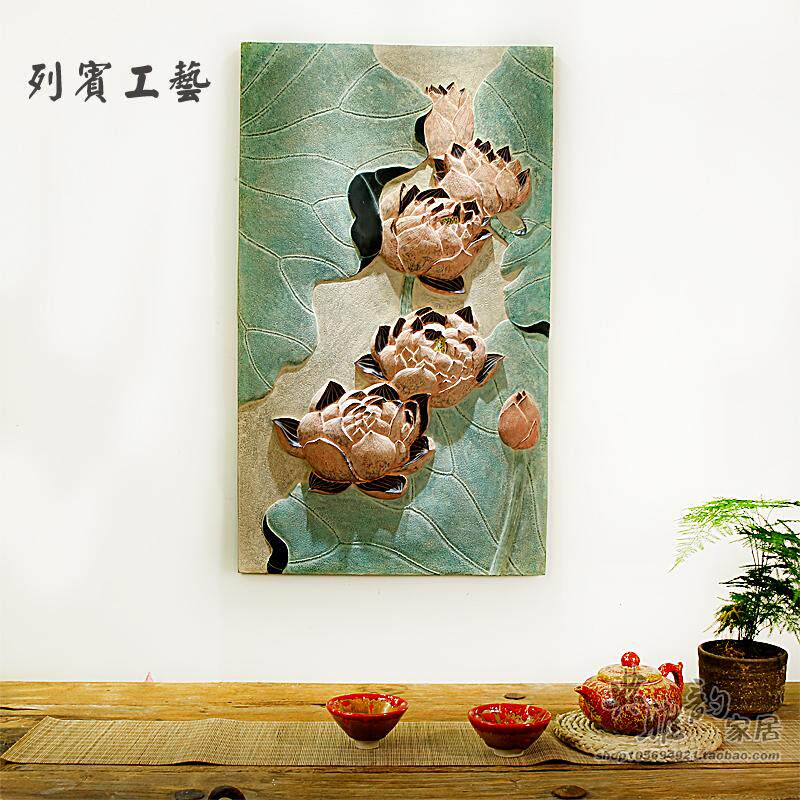 背景墙树脂壁挂饰妖娆立体浮雕
