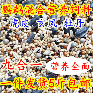 虎皮鹦鹉鸟粮牡丹玄凤爱情鸟鸟食鸡尾鹦鹉鸟饲料