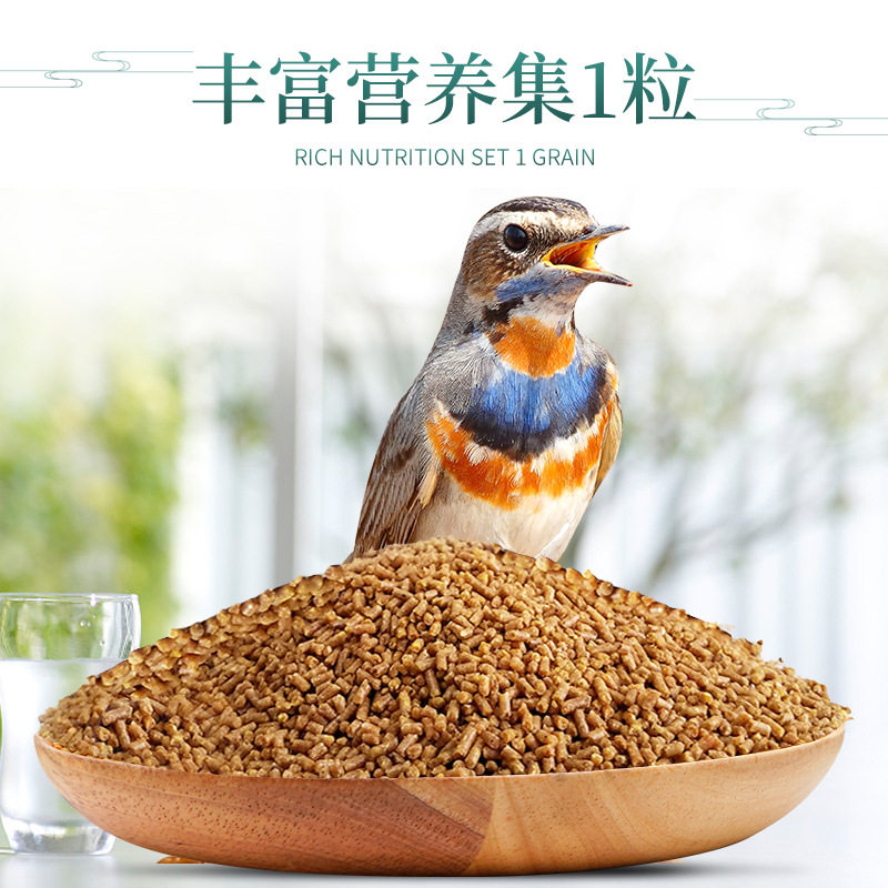 贵州鸟食颠颏点颏绣眼秀眼饲料鸟粮颗粒鸟食包邮