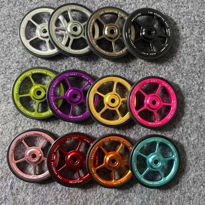 65MM易行轮小布改装配件 国布铝合金培林后货架推行轮Aline/Pline