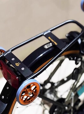 小布件儿HH适用于brompton小布折叠车配件改装铝合金尾架行李货架