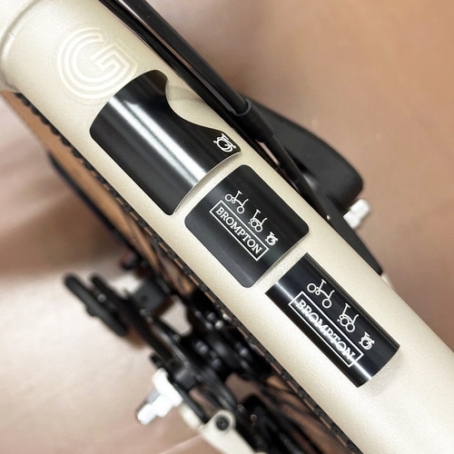 适用于brompton小布折叠自行车配件gline用五通后叉防刮保护片