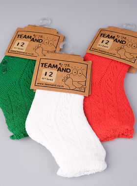 韩国原装进口女童夏薄款舒适针织感网眼花边镂空短袜可爱百搭袜子