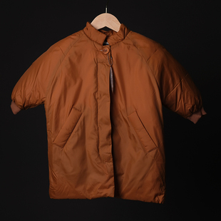 韩国进口冬季男女童柔软舒适透气中长款鸭绒羽绒服保暖棉服外套