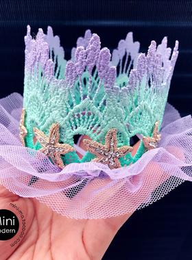 美国原装进口皇冠发饰 婴儿童可爱甜美周岁满月生日礼物拍照头饰