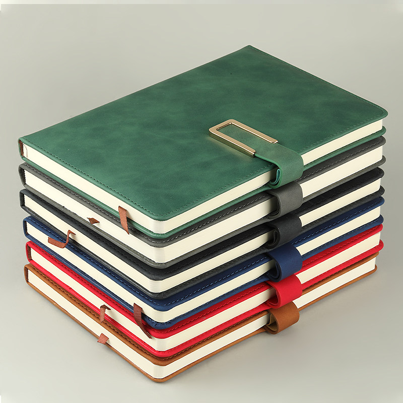 笔记本记事本本子简约大学生初中生高中生专用加厚记事本定制窗花复古通用商务办公无线装订本作业本日记本