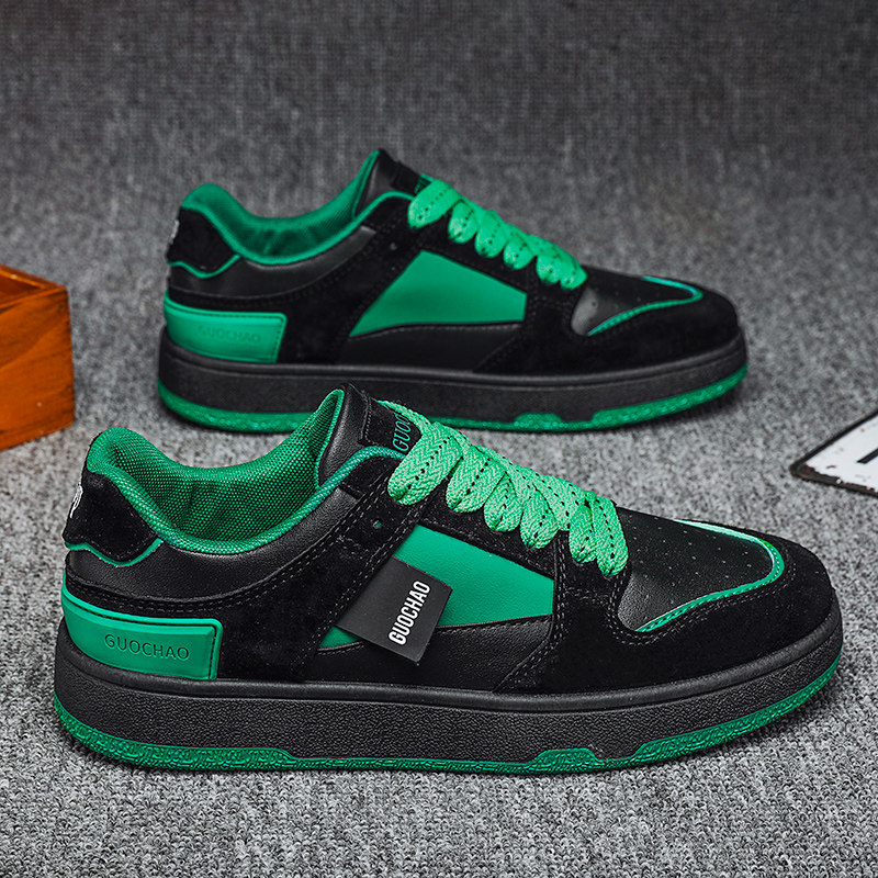 春季男鞋2025年新款韩版青少年运动休闲黑色板鞋男款增高百搭潮鞋,流行男鞋,单鞋,淘宝优惠券,粉丝福利购,淘宝优惠卷