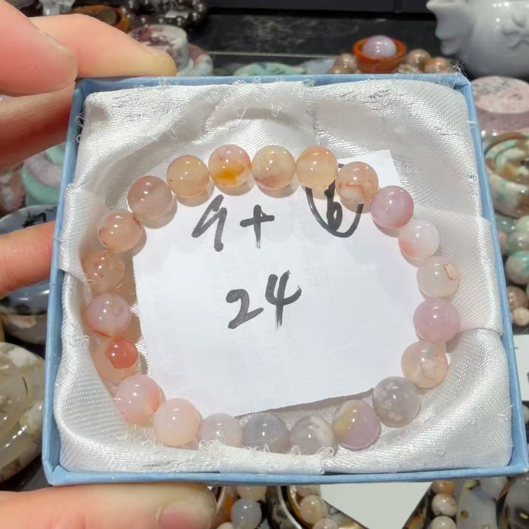 1303樱花玛瑙手串9