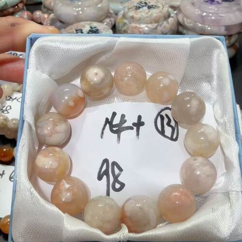 1107樱花玛瑙手串14