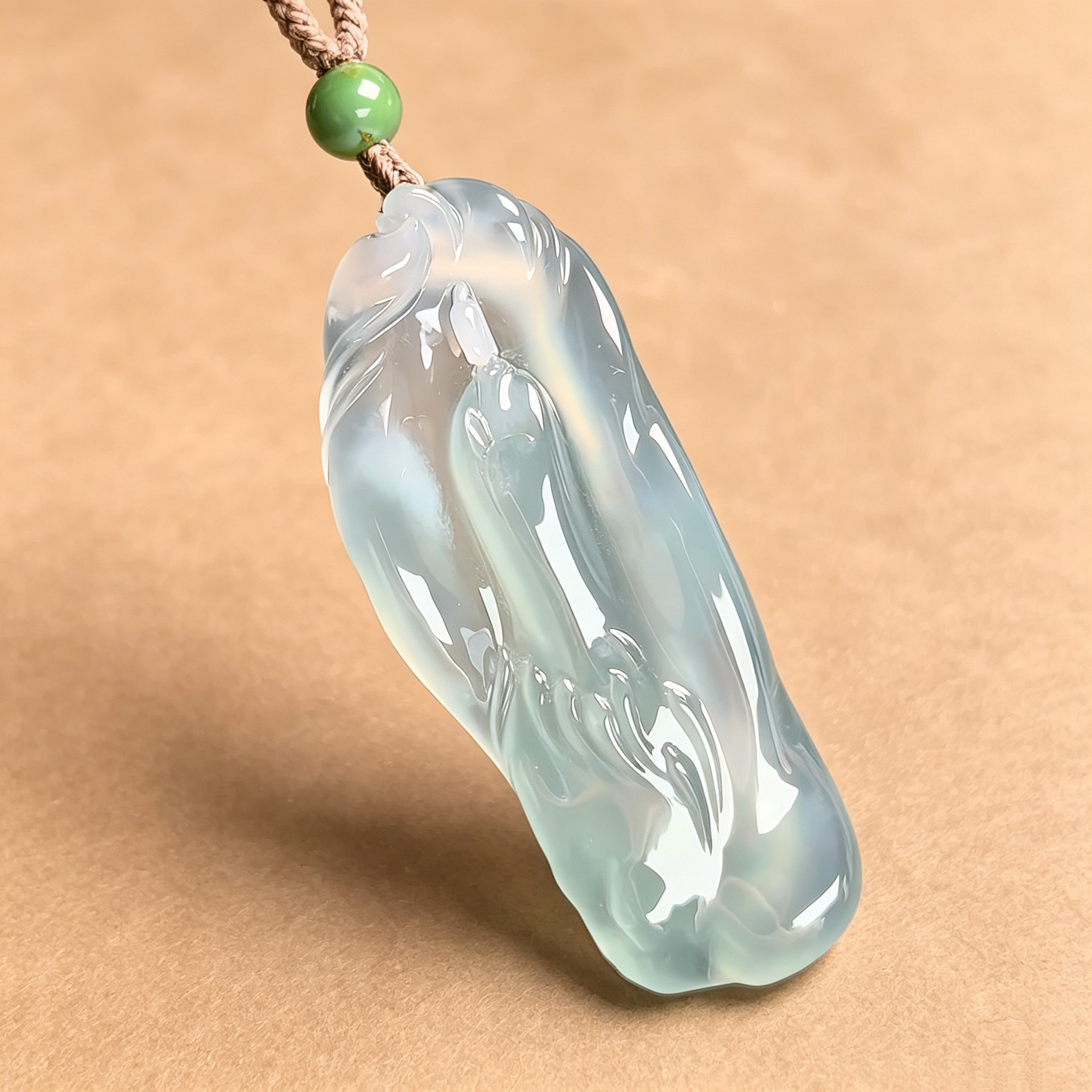 沁馨雅集 花开见佛 明心见性 高冰种翡翠吊坠 收藏级