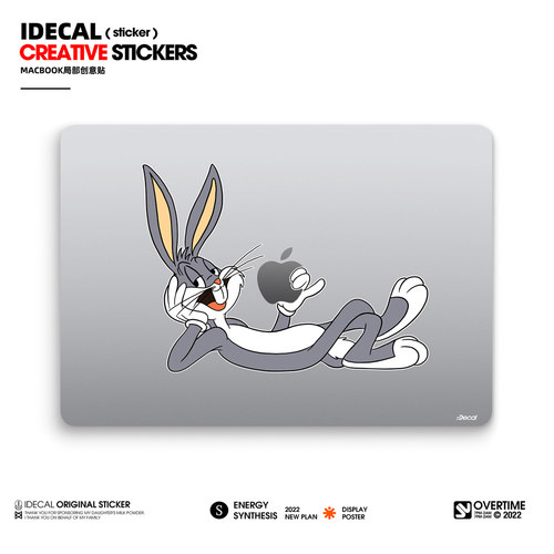 适用MacBook苹果笔记本贴纸air13寸pro15局部贴外壳创意贴膜华为